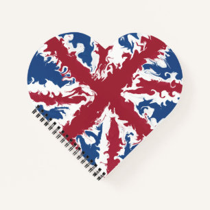 Cuaderno Unión Jack pintó el arte británico