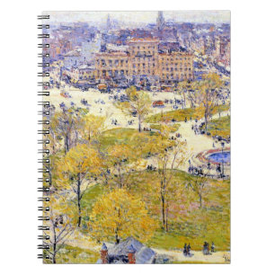 Cuaderno Union Square en primavera por Frederick Childe Has