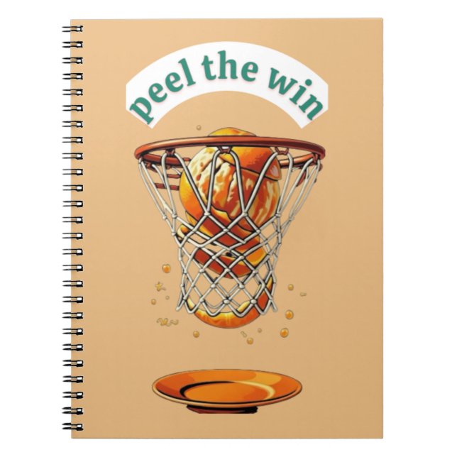 Cuaderno Unique basketball lover gifts peel the win (Frente)