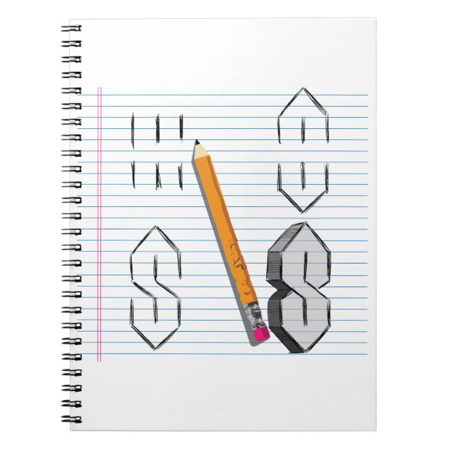 Cuaderno Universal Guay Point S Doodle 90s niños de medio (Frente)