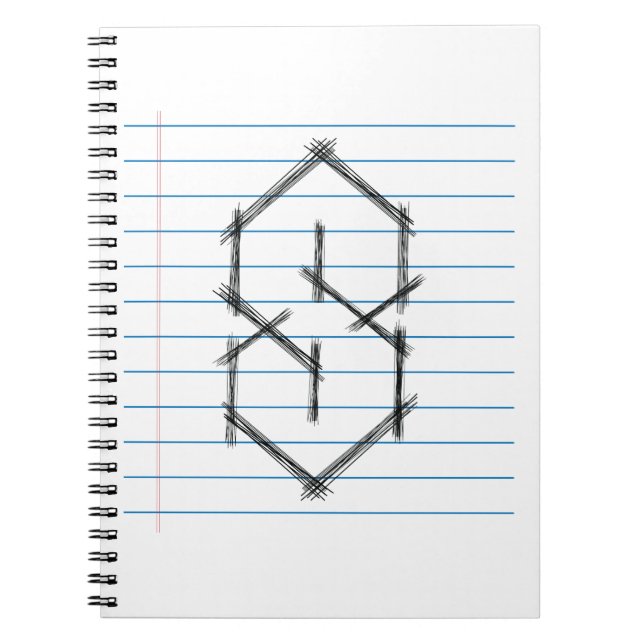 Cuaderno Universal Guay Point S Doodle 90s niños de medio (Frente)