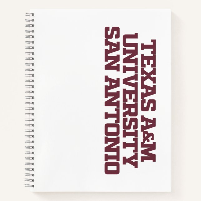 Cuaderno Universidad A&M de Texas-San Antonio (Anverso)