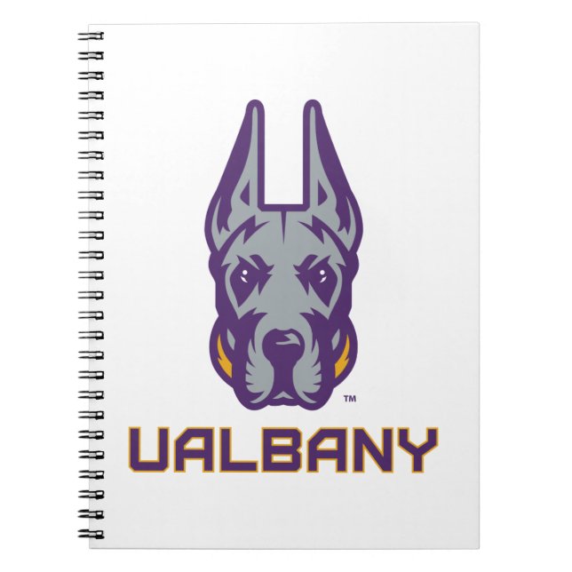 Cuaderno Universidad de Albany Great Danes (Frente)