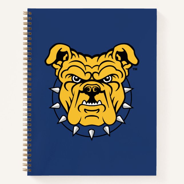 Cuaderno Universidad Estatal NCA&T | Cara de Bulldog (Anverso)