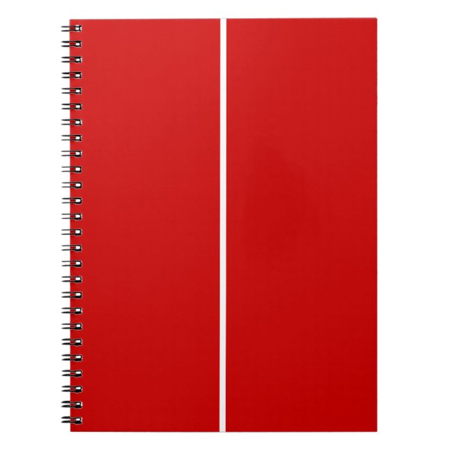 Cuaderno Universidad PERSONALIZADO Roja y Blanca (Frente)