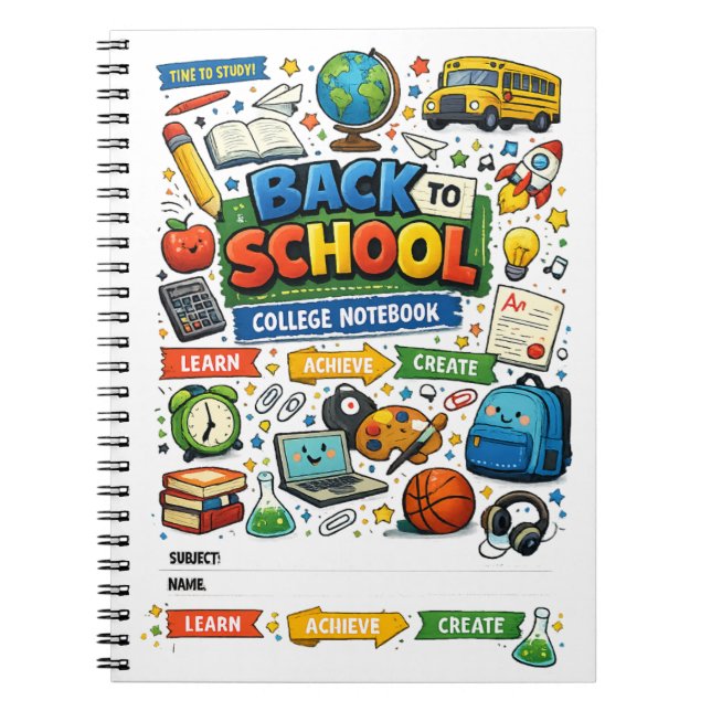 cuaderno universitario de vuelta al cole (Frente)