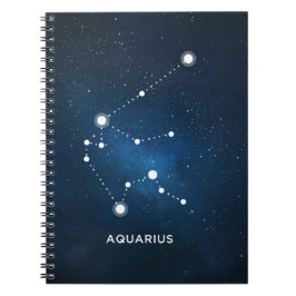 CUADERNO UNIVERSO AZUL ESTRELLADO ELEGANTE DE LA ACUARELA -