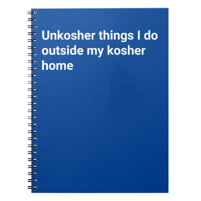 Cuaderno Unkosher Notebook (Frente)