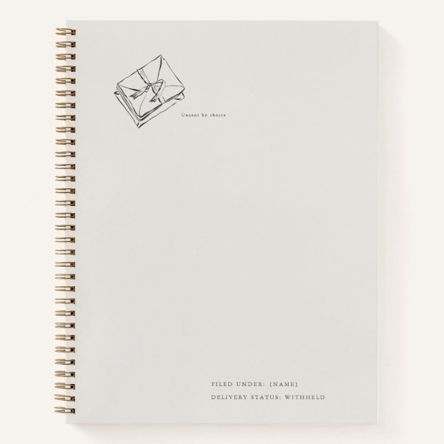 Cuaderno Unsent Letters- Regency Correspondence (Anverso)