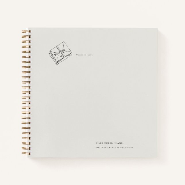 Cuaderno Unsent Letters- Regency Correspondence (Anverso)