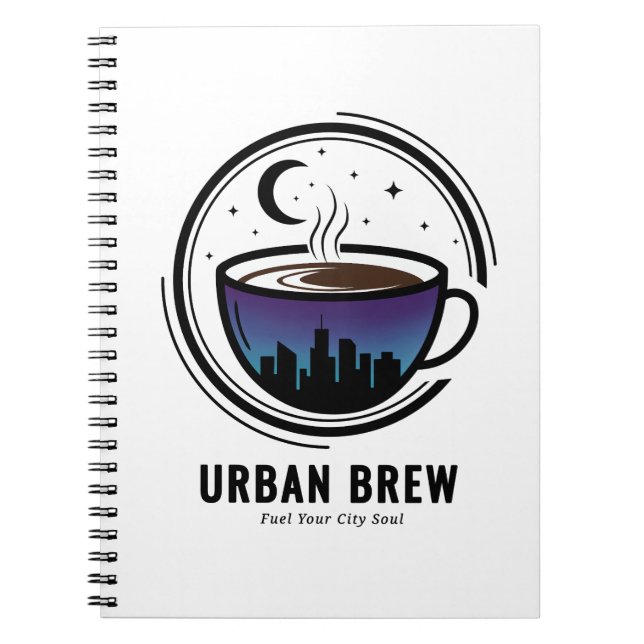 Cuaderno Urban Brew City Skyline Coffee (Frente)