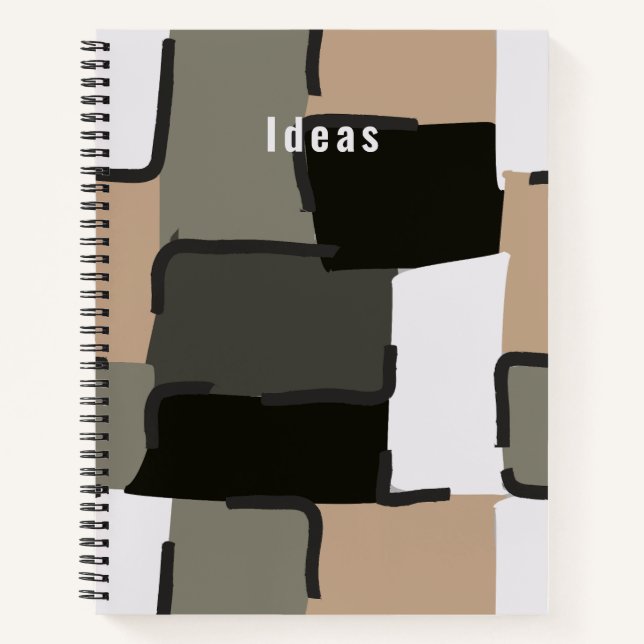 Cuaderno Urban Geo | Onyx Neutral | Patrón Hero (Anverso)