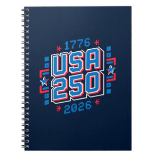Cuaderno USA 250 - 1776 a 2026 Pixel Art