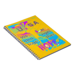 Cuaderno USA  Beautiful Amazing Text Design