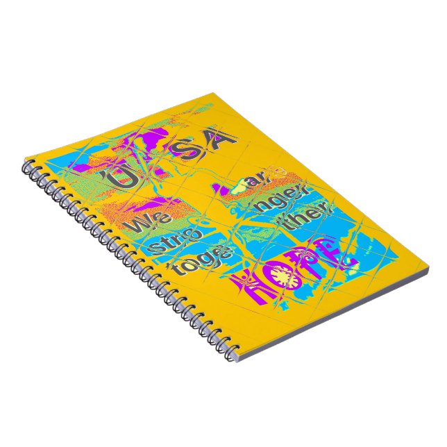 Cuaderno USA  Beautiful Amazing Text Design (Lado Derecho)