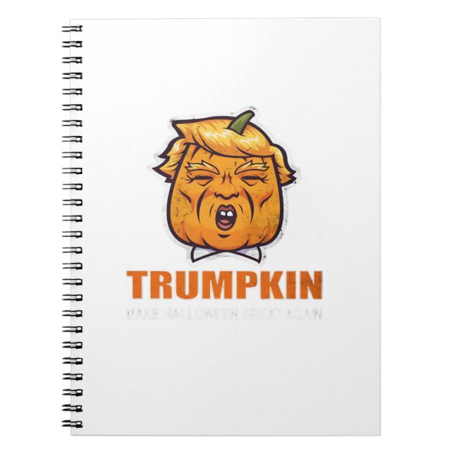 Cuaderno Usa Trumpkin Hizo Que Halloween Fuera Grande De Nu (Frente)
