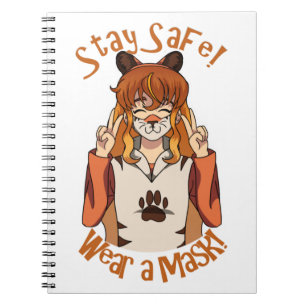 Cuaderno ¡Usa una máscara!
