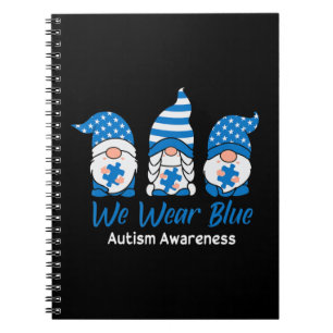 Cuaderno Usamos Conciencia Sobre El Autismo Azul "Tres Gnom