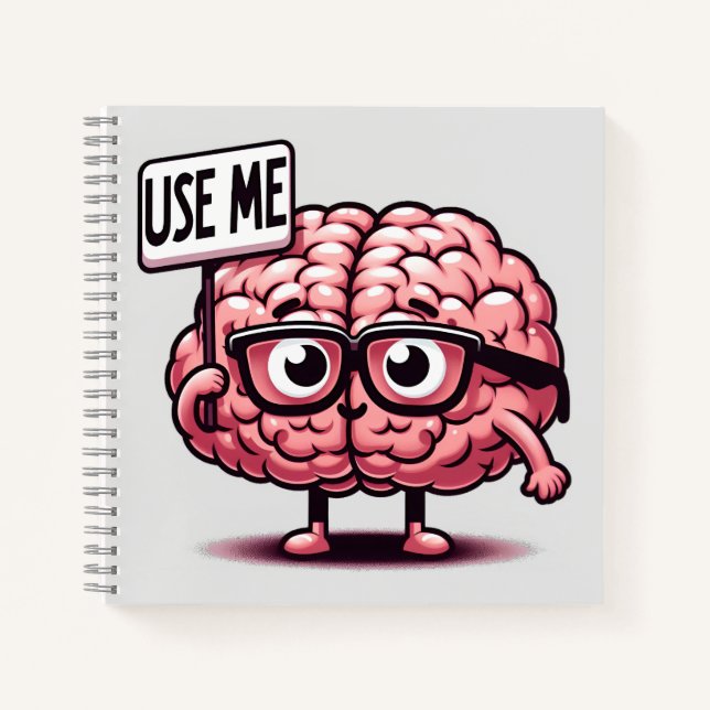 Cuaderno Usar mi cerebro gracioso (Anverso)