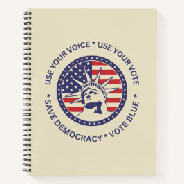 Cuaderno Usar tu ballet de distintivo patriótico de liberta