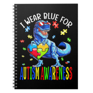 Cuaderno Uso Azul Para Concienciar Sobre El Autismo, Concie