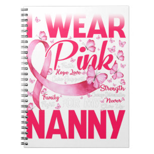 Cuaderno Uso Rosa Para Concienciar Sobre El Cáncer De Mama