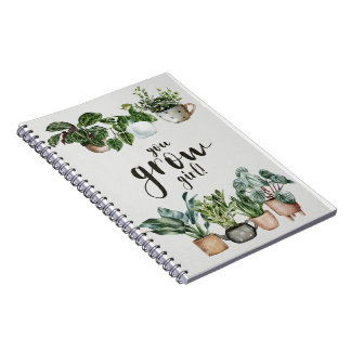 Cuaderno Usted crece Chica - Amantes de la planta de la cas