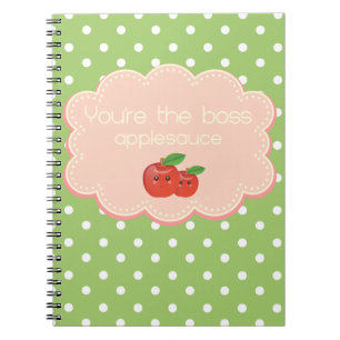 Cuaderno ¡Usted es el jefe, compota de manzanas!