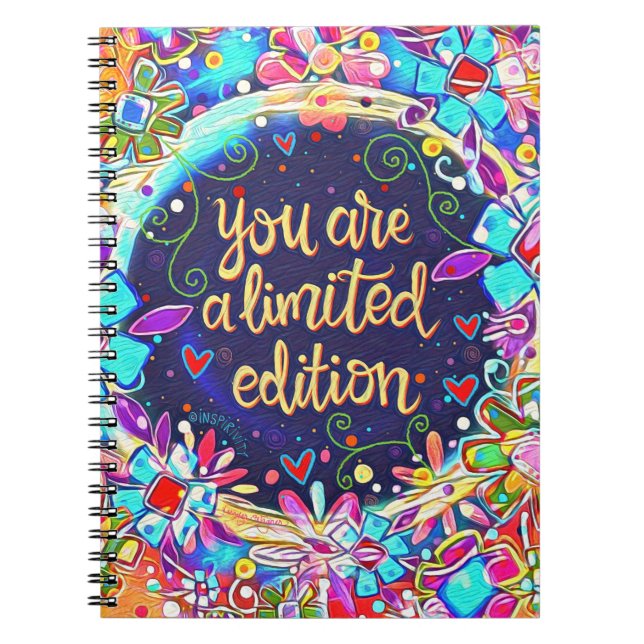Cuaderno Usted es una inutilidad floral divertida de adició (Frente)