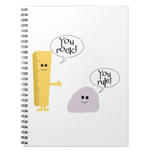 Cuaderno Usted le oscila regla