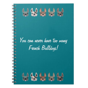 Cuaderno Usted puede nunca tener demasiados bulldoges