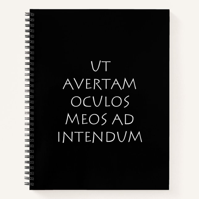 Cuaderno Ut avertam oculos meos ad intendum (Anverso)
