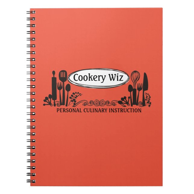 Cuaderno utensilios de cocina de cocción en color personali (Frente)