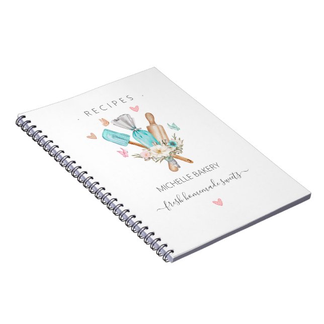 Cuaderno Utensilios para hacer pasteles y recetas de chef (Lado Derecho)
