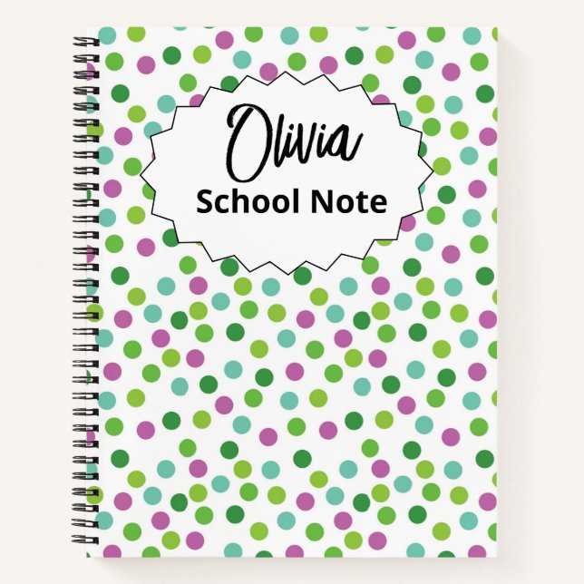 Cuaderno Útiles divertidos para el regreso a clases para ni (Anverso)