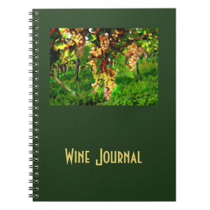 Cuaderno Uvas colgantes en las vides