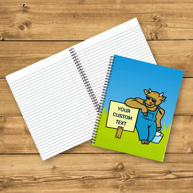 Cuaderno Vaca con letrero (Subido por el creador)