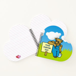 Cuaderno Vaca con signo