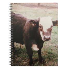 Cuaderno Vaca de crema marrón