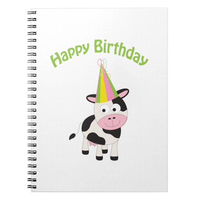 Cuaderno Vaca de cumpleaños (Frente)