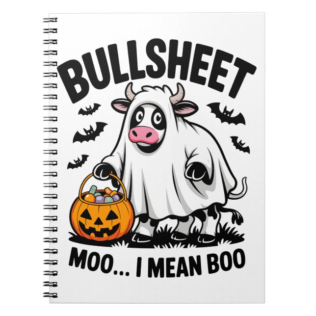 Cuaderno vaca de halloween (Frente)