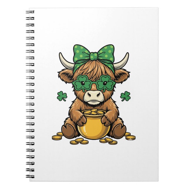 Cuaderno Vaca de las Tierras Altas de San Patricio Olla de  (Frente)
