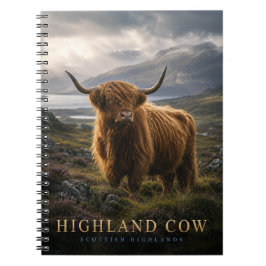 Cuaderno Vaca de las Tierras Altas Tierras Altas de Escocia