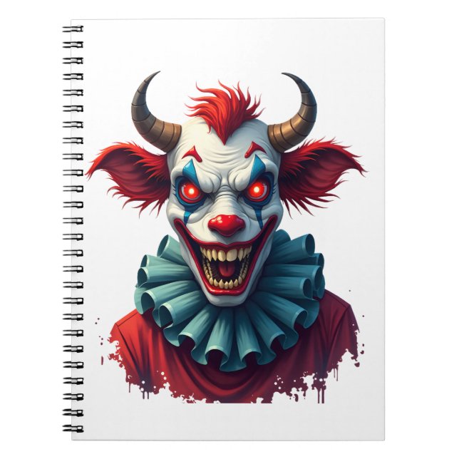 Cuaderno Vaca de Payaso del Terror (Frente)