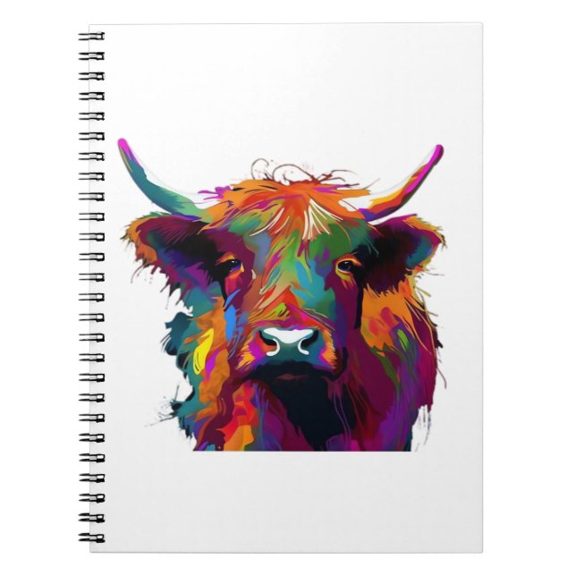 Cuaderno Vaca Friesia Holstein - Vaca Cuta - Regalo Para Va (Frente)