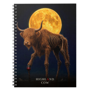 Cuaderno Vaca Highland Cane gótico Surrealista