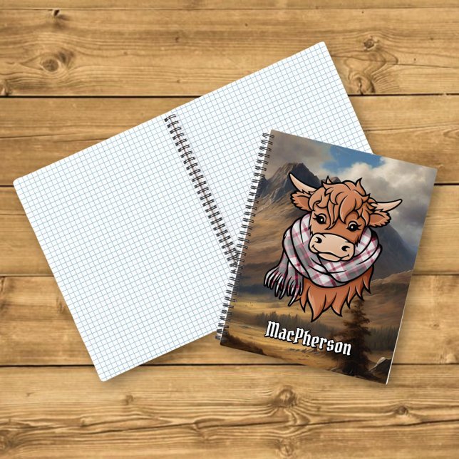 Cuaderno Vaca Highland con MacPherson cazando la escarfa de (Subido por el creador)