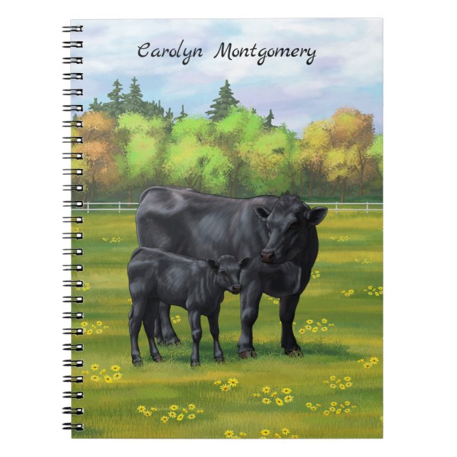 Cuaderno Vaca negra de ángulos y ternera en salsa de verano (Frente)