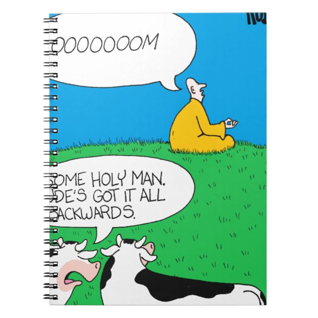 Cuaderno Vaca santa Zazzle 2017 (Frente)