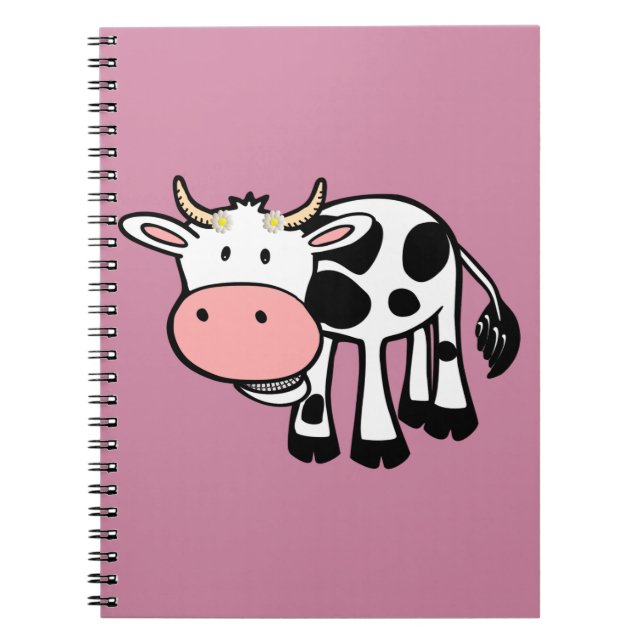 Cuaderno Vaca sonriente con maricas (Frente)
